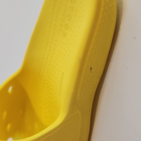Crocs Classic Slide Sandals 206121 Yellow Slip On Unisex Men's Sz 4 Women's Sz 6 - Picture 13 of 15